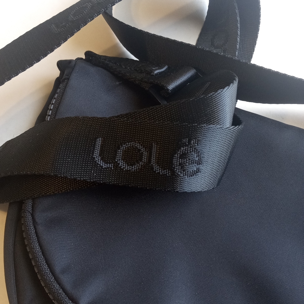 SOLD!Lole Nylon Black Crossbody Bag Adjustable Strap Unisex NWOT - Picture 10 of 12